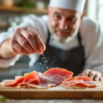 ein erfahrener koch erklärt, warum schinken erst später und nicht gleich zu beginn gesalzen werden sollte, um den besten geschmack zu erzielen.