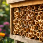 entdecken sie, wie ich ein insektenhotel aus rohren baute, das sofort bienen anzog. nachhaltiger gartenbau leicht gemacht!