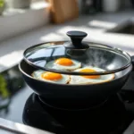 entdecken sie den trick, wie spiegeleier ohne öl oder butter und mit deckel perfekt gebraten werden – einfach, gesund und lecker!